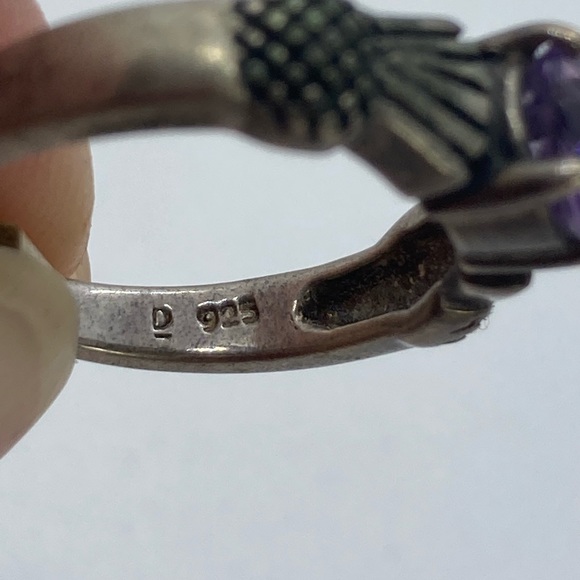 BOGO50 Sterling silver amethyst ring - Picture 6 of 8